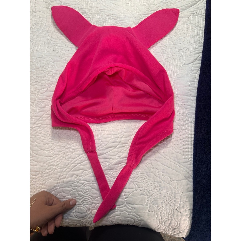 Bob's Burgers - Louise Belcher Animal Ear Hood Women OS Pink Cosplay Costume